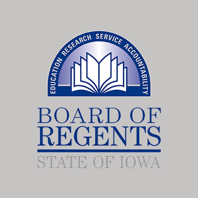 Logo for the Iowa Board of Regents.